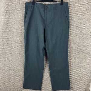 Bluffworks Pants Mens 36x30 Gray Relaxed Fit Travel USA Made NYC Casual T619